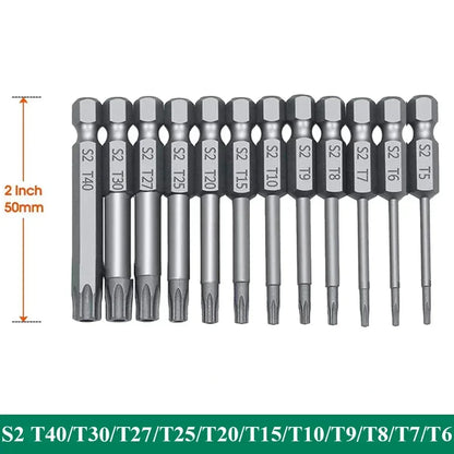 Magnetic Security Screwdriver Tool Set 50mm 12pcs Set