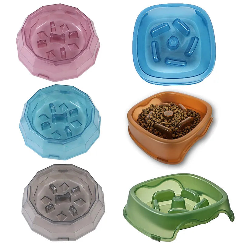 Pet Cat Dog Slow Food Bowl