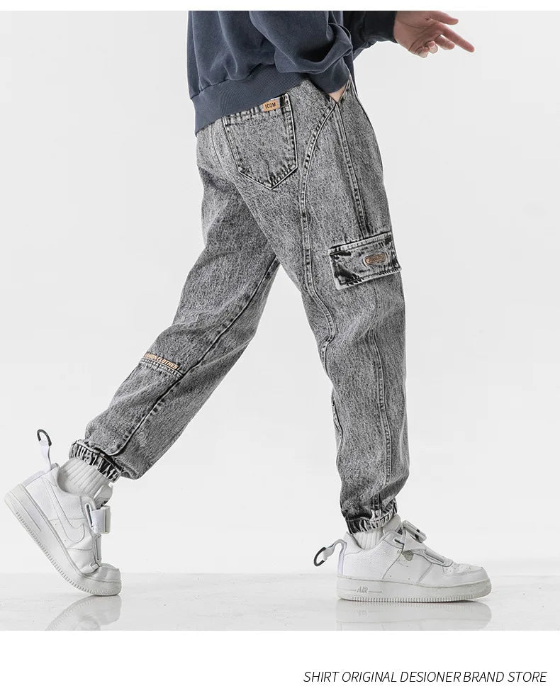 Plus Size Men's Cargo Jogger Jeans