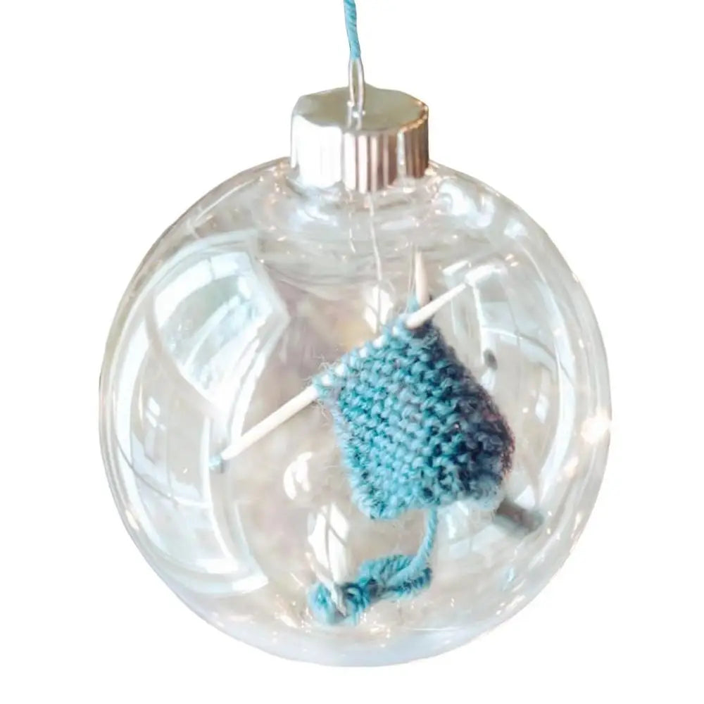 12CM Transparent Christmas Ball Ornaments