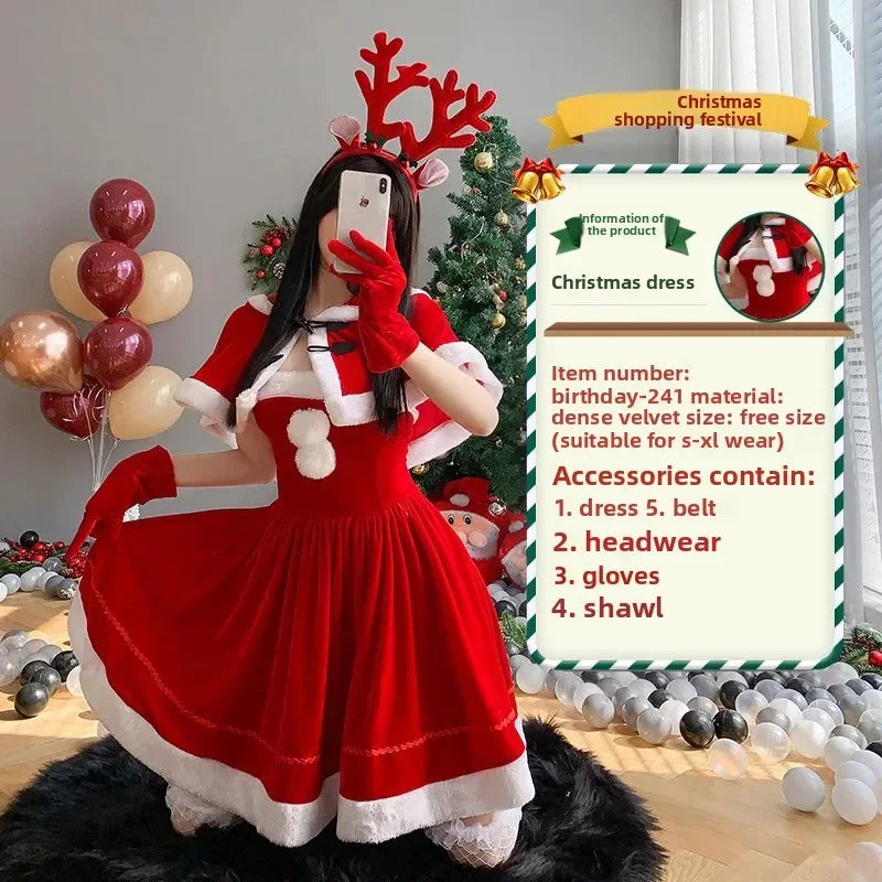 Christmas Rabbit Girl Cosplay Costume