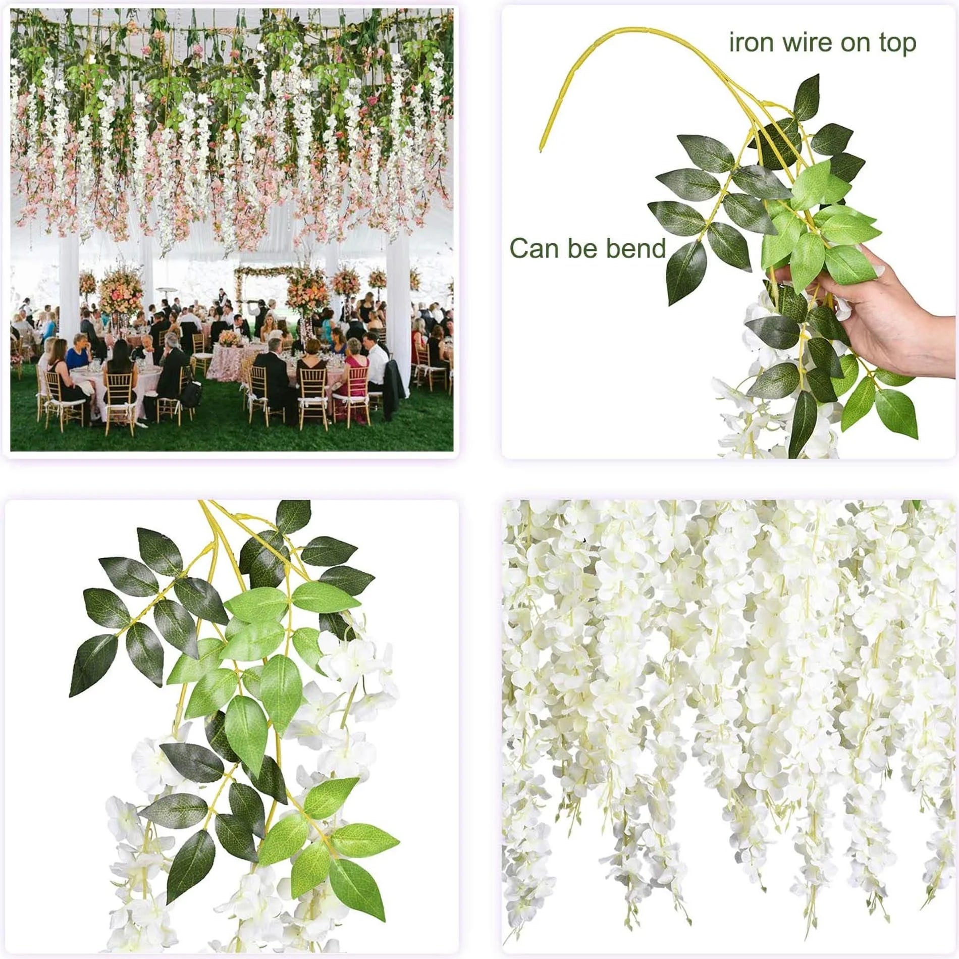 Artificial Flower Vines Wedding Home Decoration