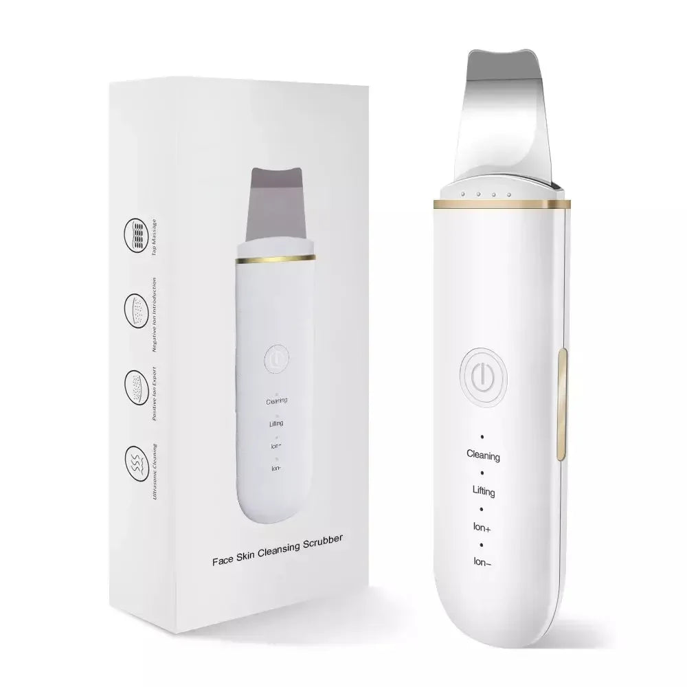 Ultrasonic Skin Scrubber and Facial Lifting skin care Green with box