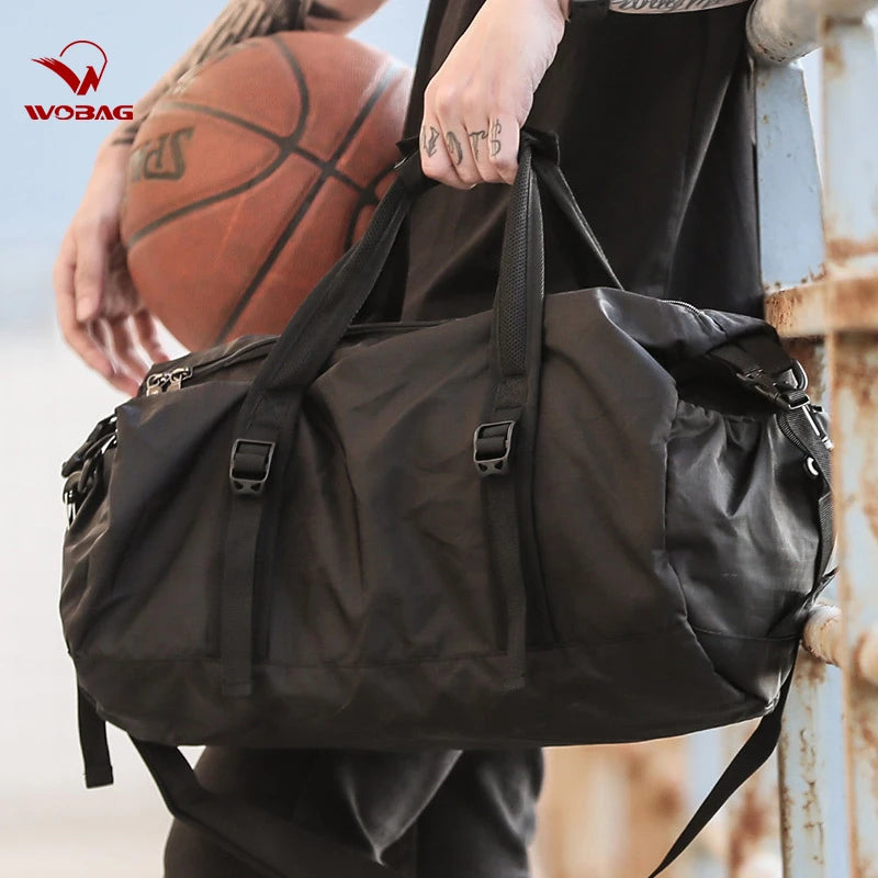 Fashion Black New Weekend Short-distance Travel Bag Foldable