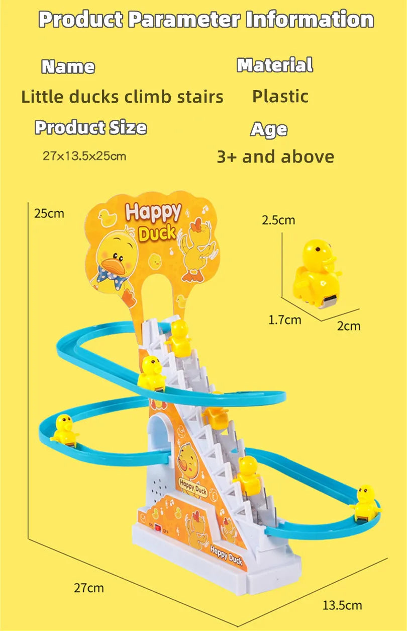 Electric Duck Climbing Stairs Toy 