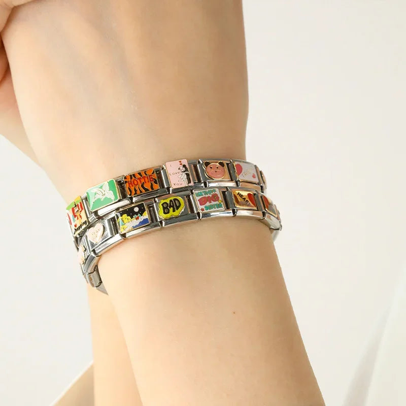 New Fashion DIY Charm Bracelet Stainless