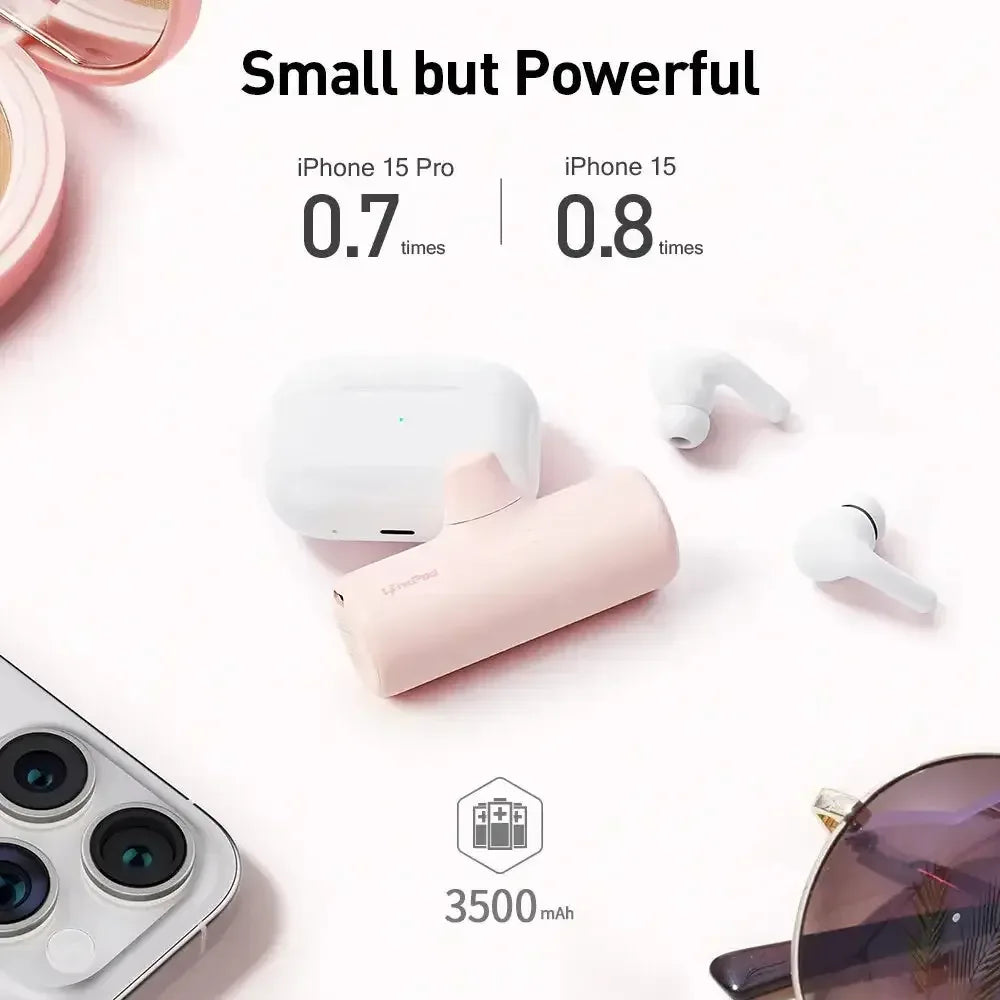 Mini Power Bank for iPhone 4500mAh - Pink / 2600-4999mAh / United States