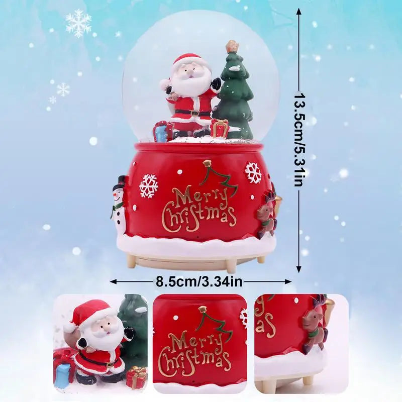 Santa LED Musical Christmas Snow Globe Model B / United States