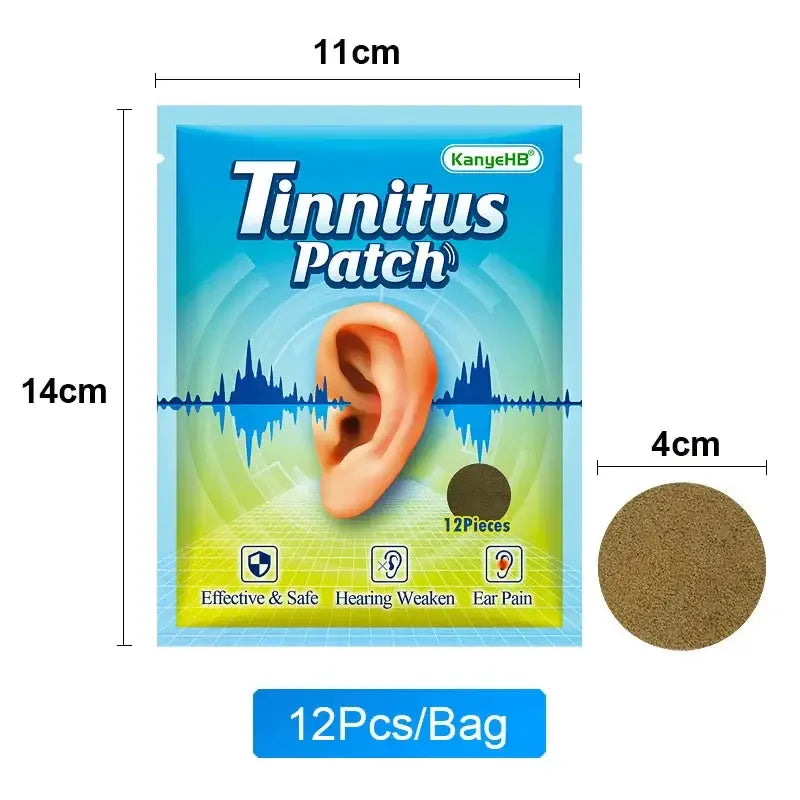 Ear Bead Patch Auriculotherapy Acupressure Tinnitus Relief Patch 12PCS