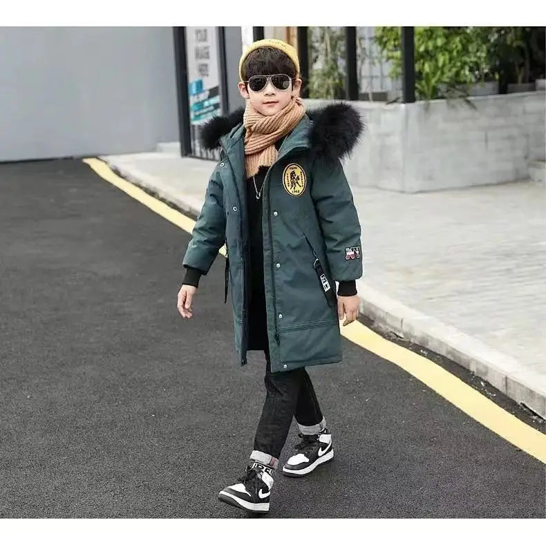 Winter Boys Thicken Long Jackets