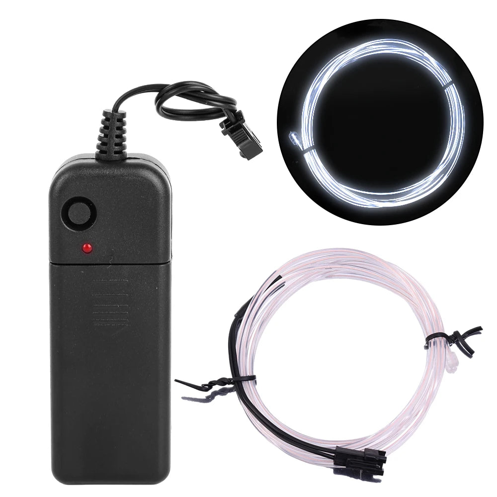 Flexible Neon EL Wire LED Light – 1M/3M/5M Multicolor Rope Tube Minx