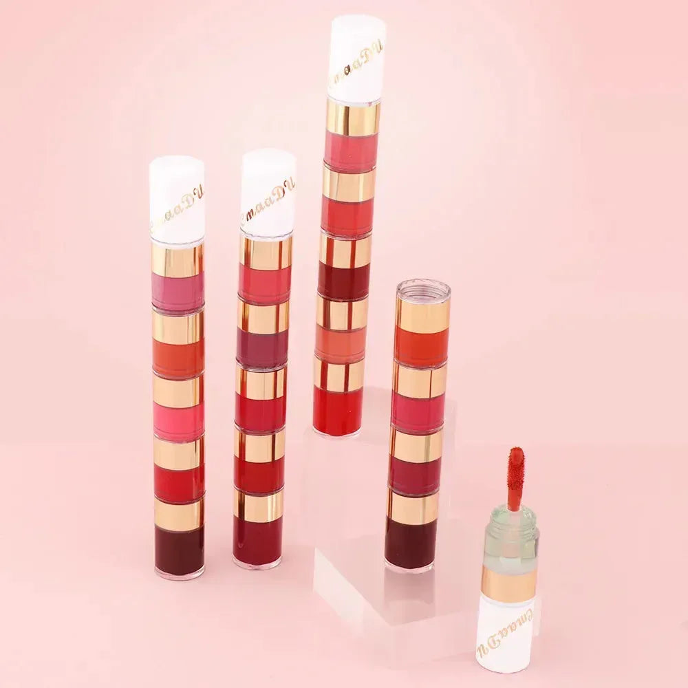 5 In 1 Matte Lipstick Kit Combo Strip 01