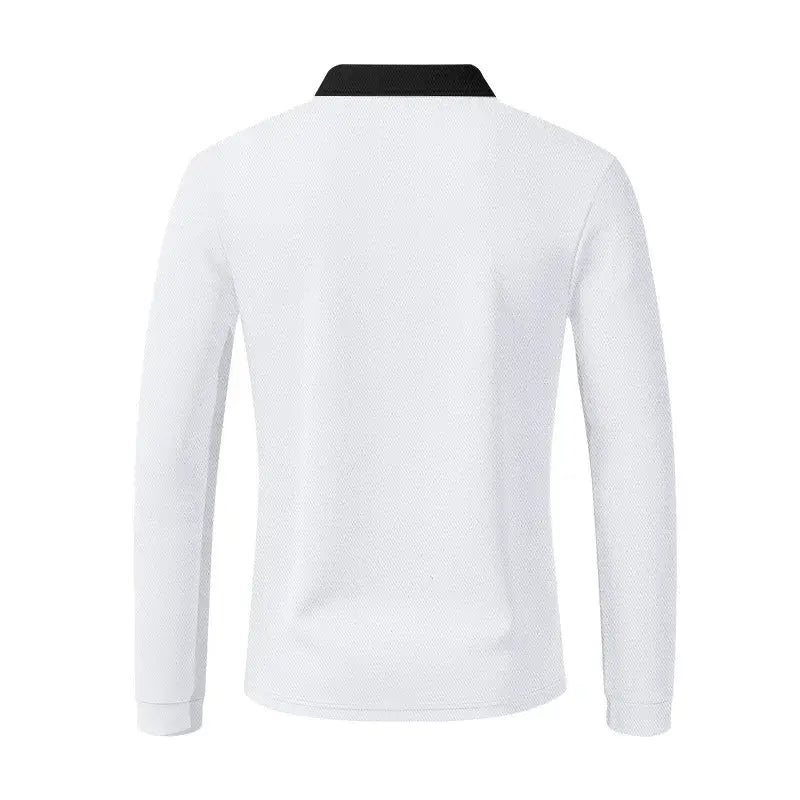 Versatile men long sleeve shirt with moisture-wicking technology.