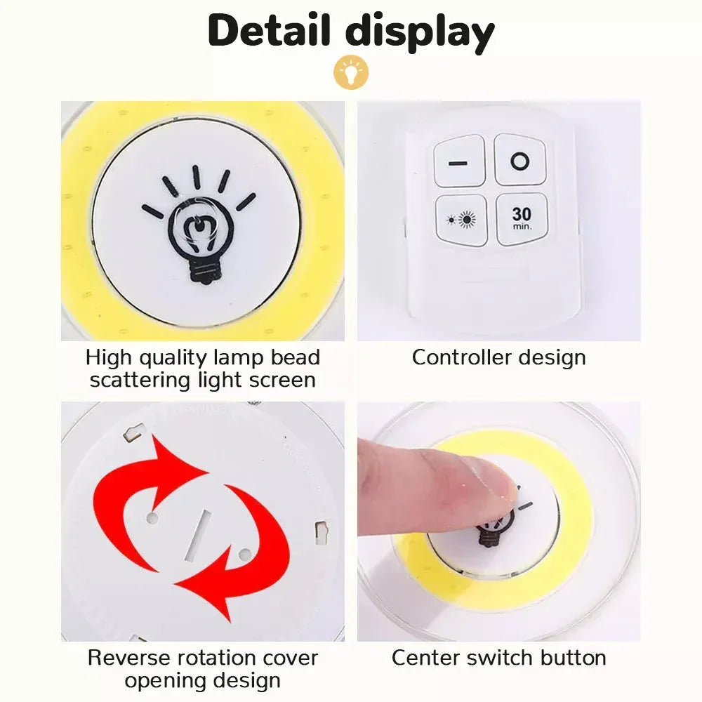 Super Bright Cob Under Cabinet Light Only Lamp / Warm white light