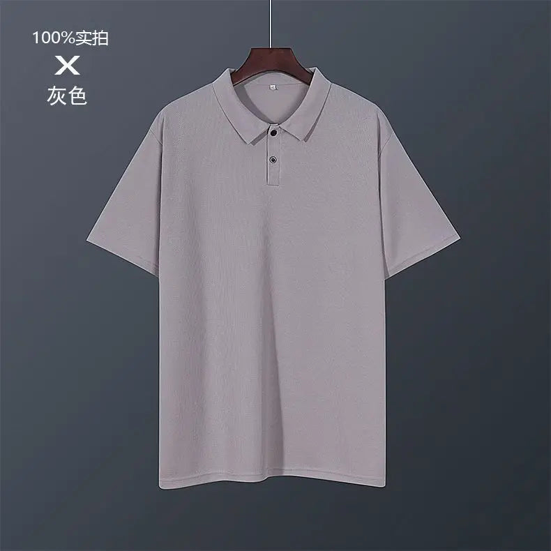 Summer Men Polo Tops Breathable Quick Dry T Shirt