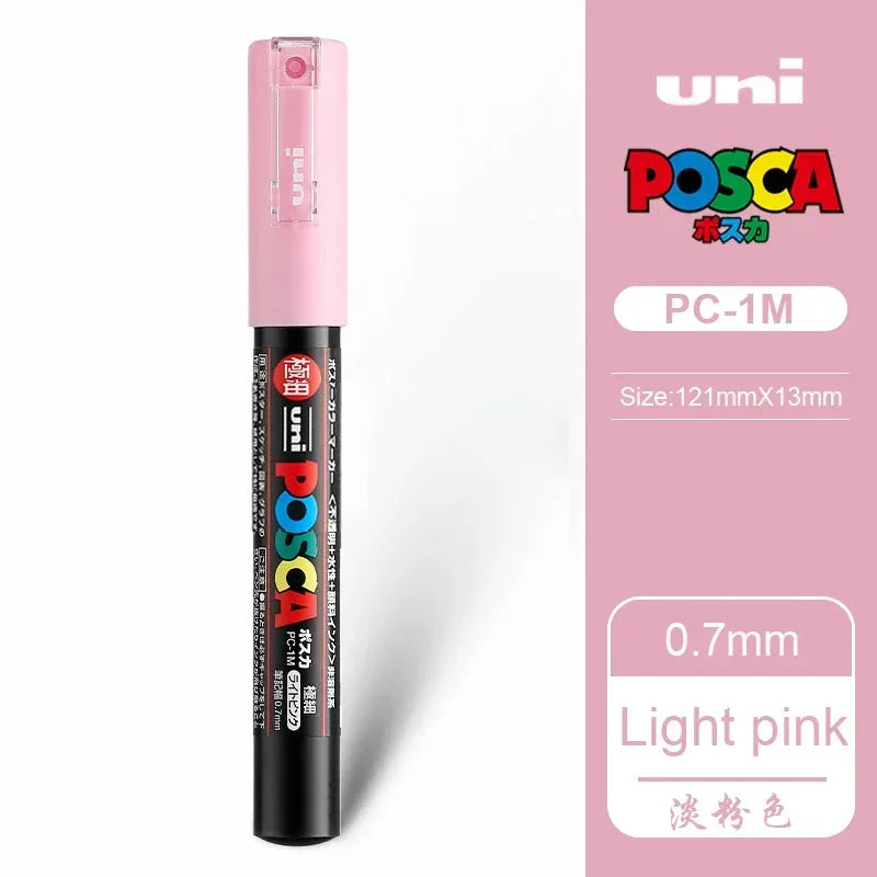 1 UNI Ball POSCA PC-1M Marker Pen POP Poster Light pink