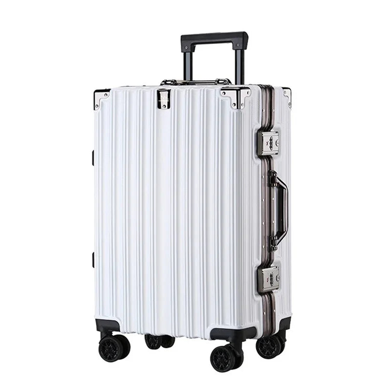 Universal Wheel Boarding Check Large Capacity Solid Suitcase Trolley Luggage