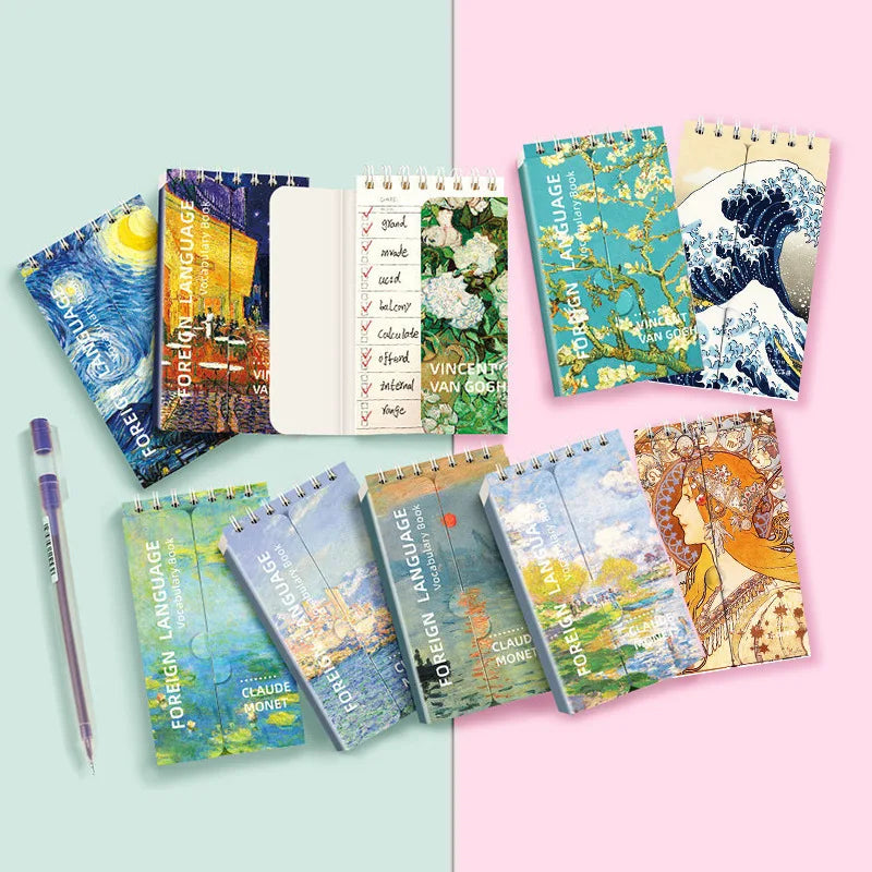 Famous Painting Pocket Spiral Notebook