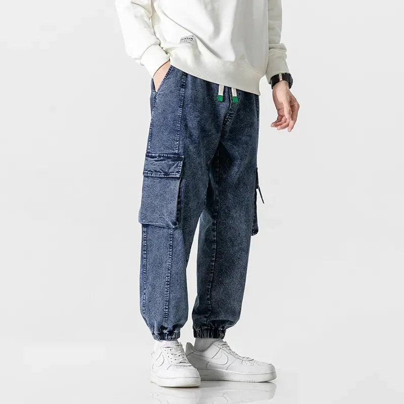 Plus Size Men's Cargo Jogger Jeans