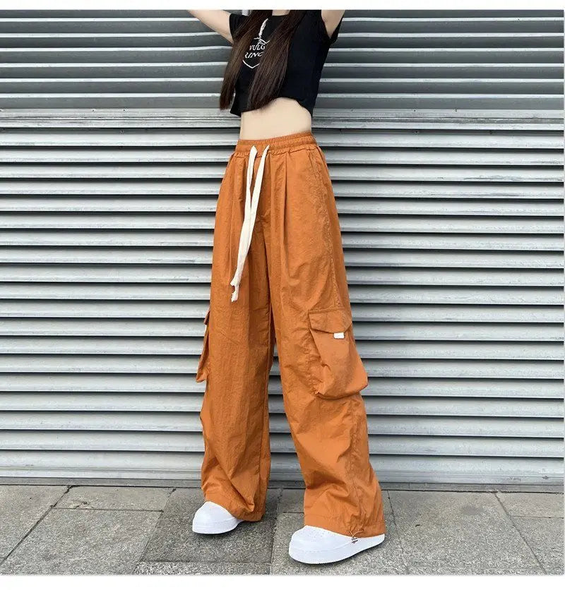 Streetwear Women Oversize Solid Cargo Pants