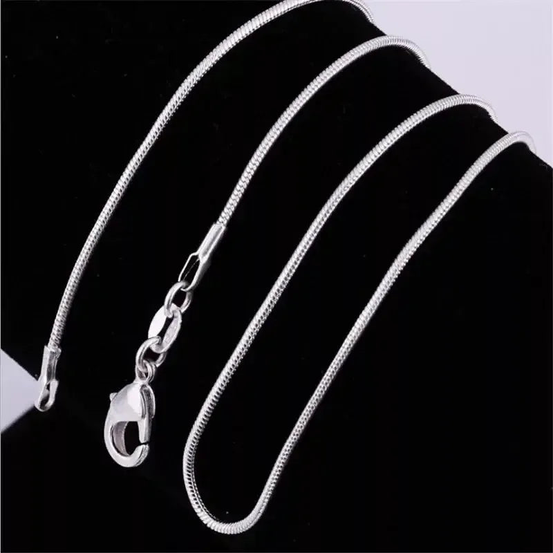 Sterling Silver Chain Fashion Necklace N130-JZ6m-S / 60cm
