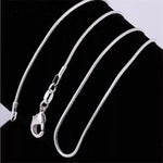 Sterling Silver Chain Fashion Necklace N130-JZ6m-S / 60cm