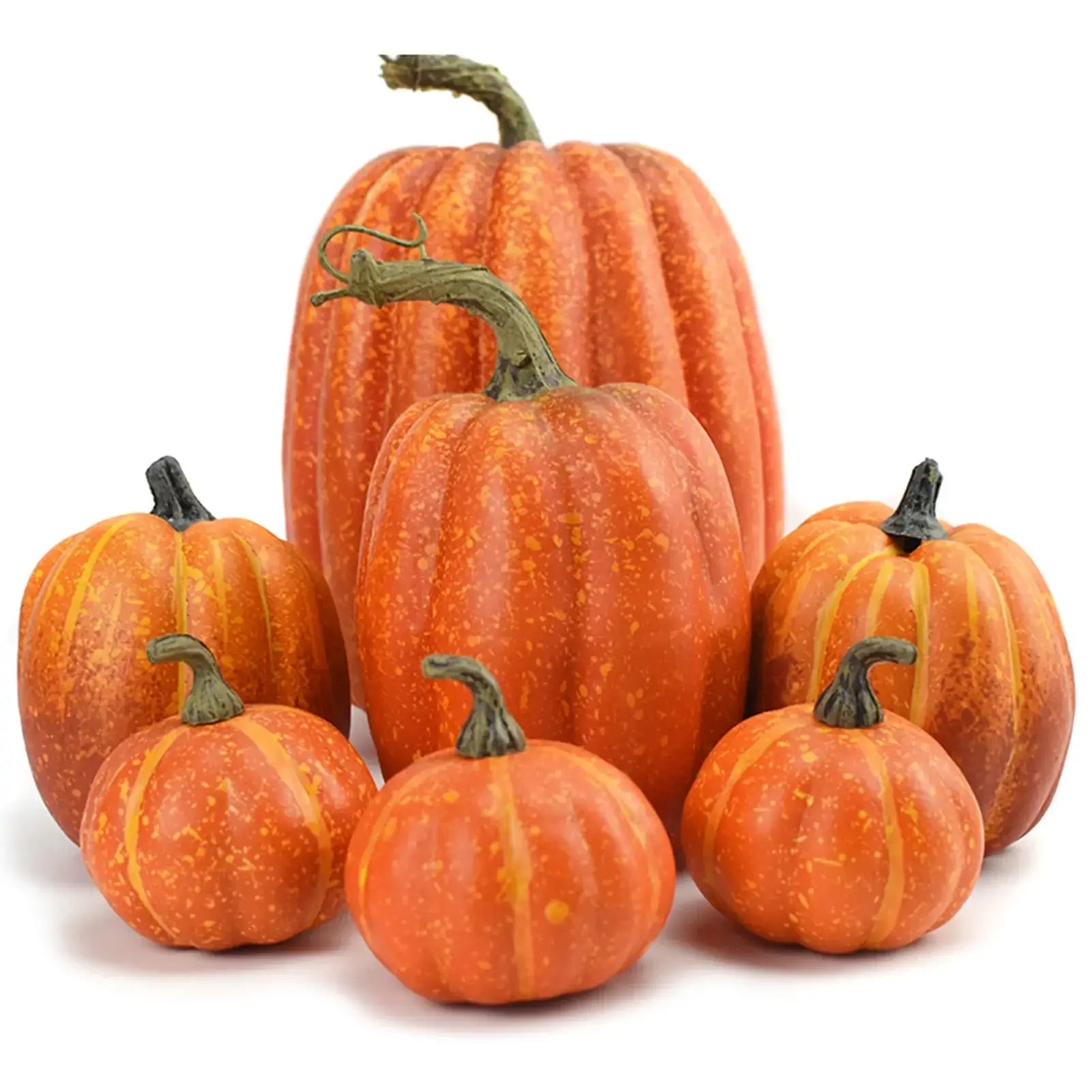 Fake Foam Pumpkins Halloween Decoration Set