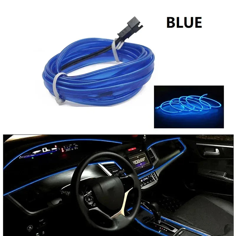 Neon LED Light Glow EL Wire String Strip Rope Minx