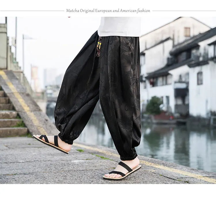 Wide Leg Casual High Quality Male Trousers Brand