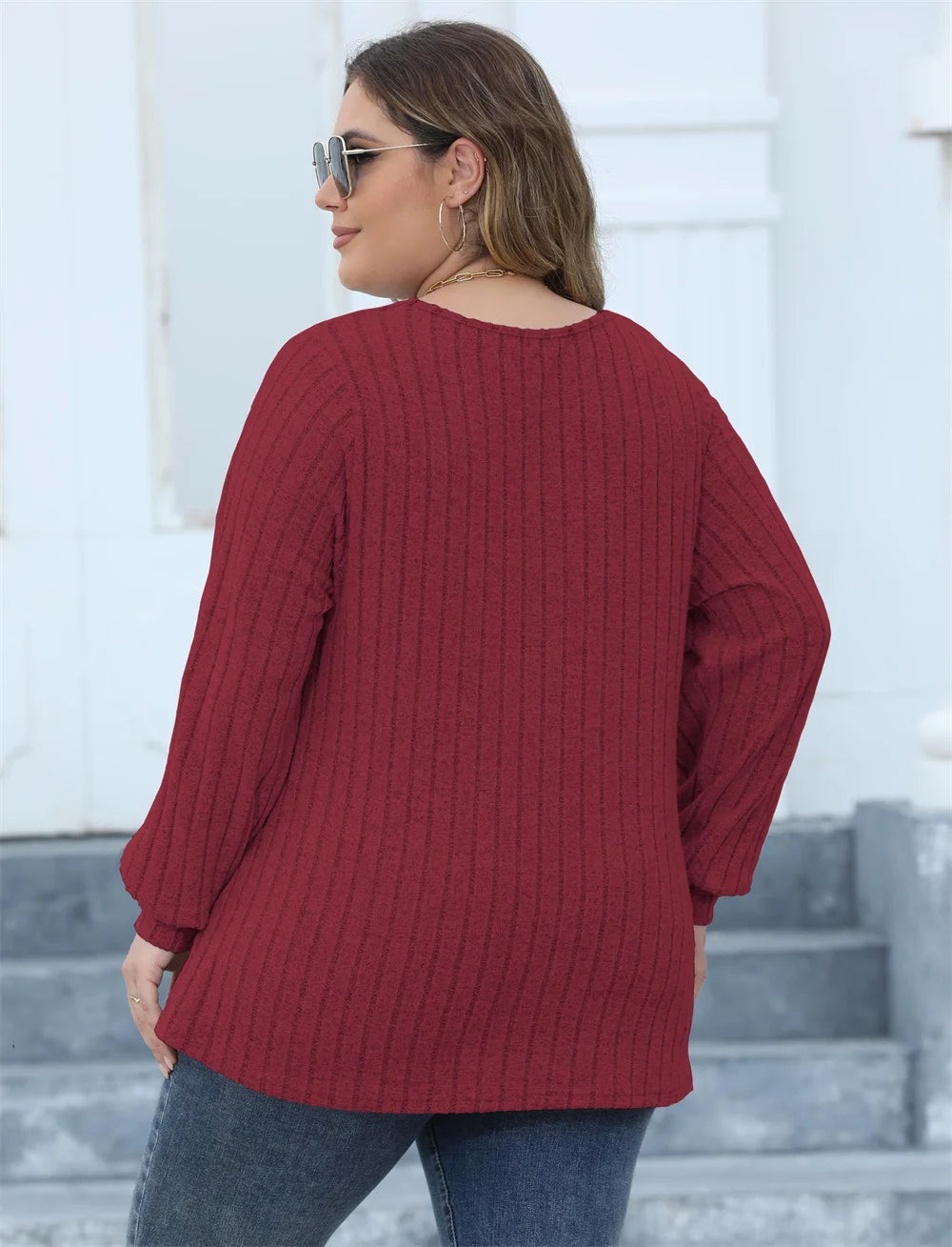 Plus Size Long Sleeve T Shirts for Women