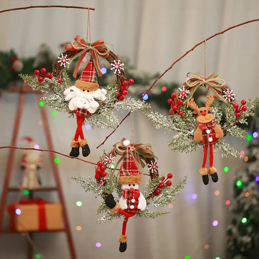 Artificial Christmas Door Wreath & Garland Décor 1Pcs / United States
