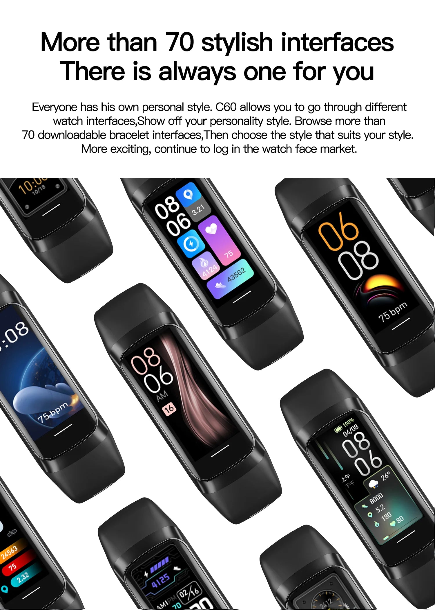 LIGE AMOLED Smart Watch & Fitness Tracker
