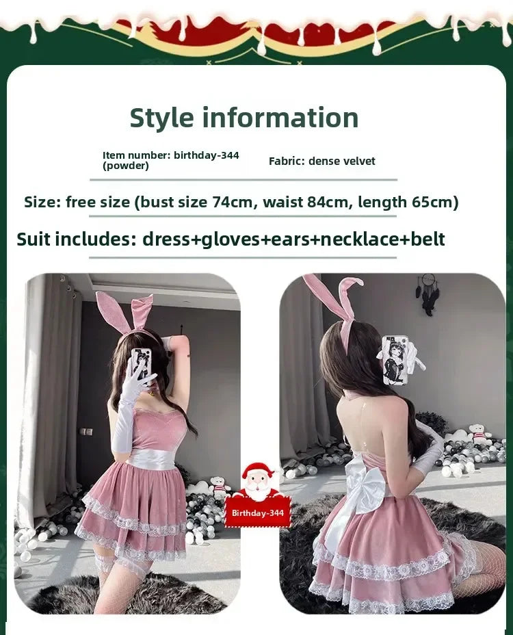 Christmas Rabbit Girl Cosplay Costume