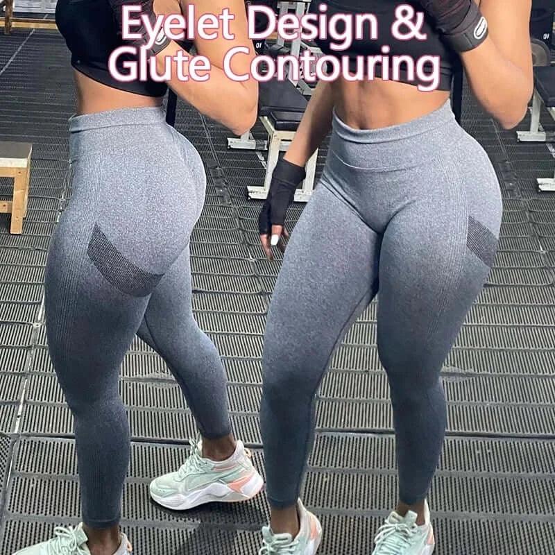 Butt Lifting Leggings Seamless Yoga Pants Push Up Tights Women Booty Workout Gray / M / United States