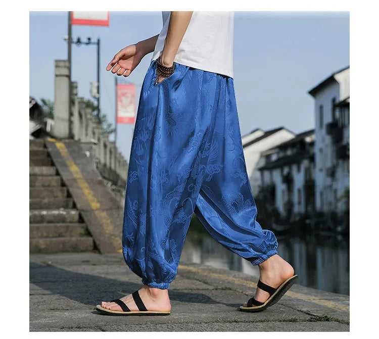 Wide Leg Casual High Quality Male Trousers Brand