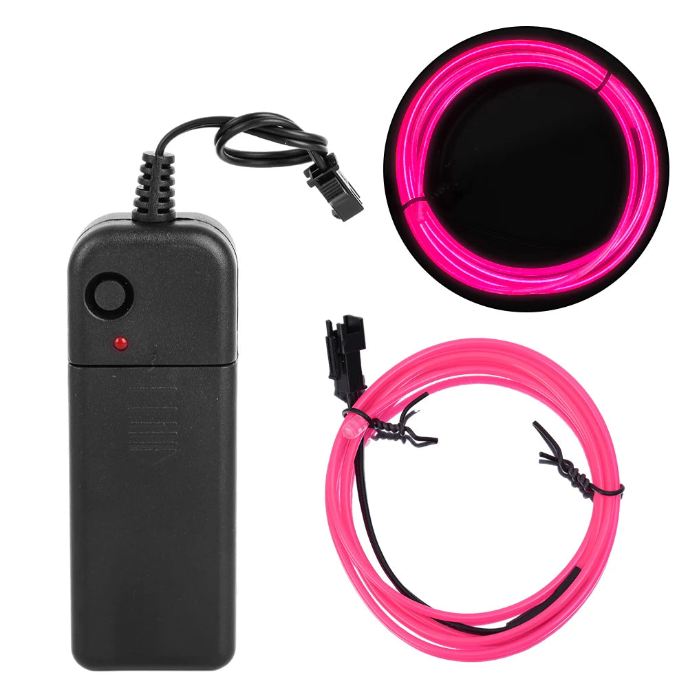 Flexible Neon EL Wire LED Light – 1M/3M/5M Multicolor Rope Tube Minx