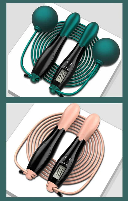 Adjustable Cordless jump rope Fitness gym Green rope