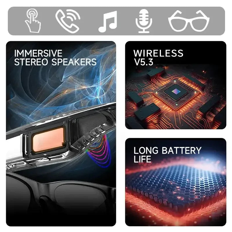 Smart Touch Sunglasses Black / United States