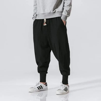 Elastic Men Streetwear Joggers 46Black / US S