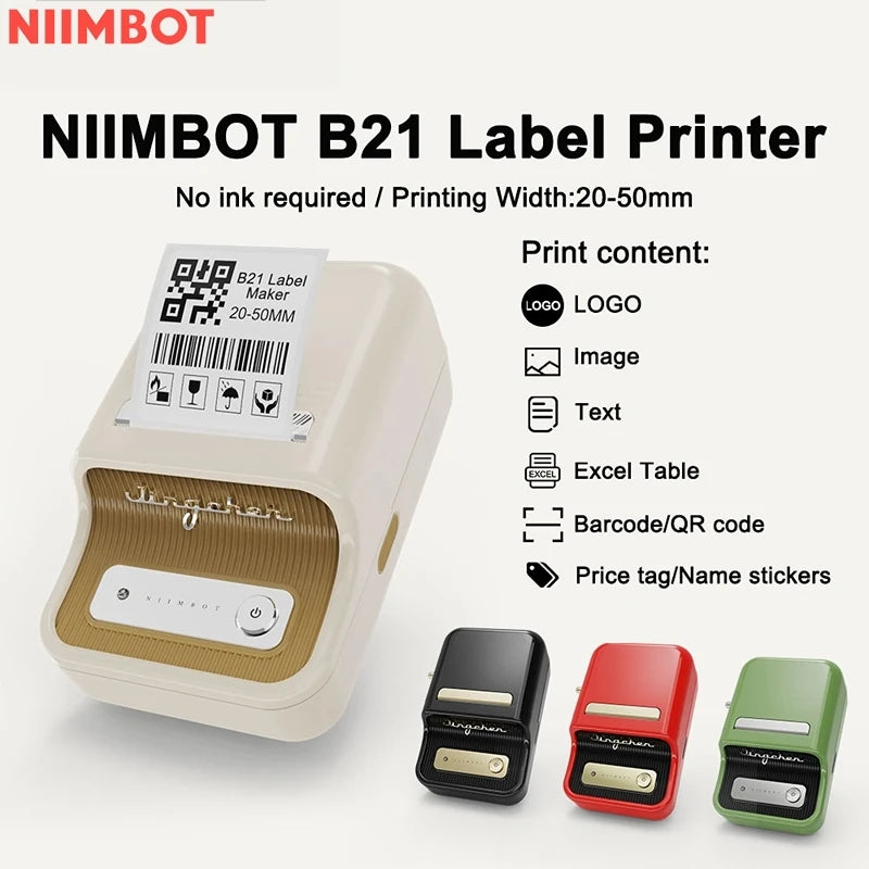 Portable Wireless Bluetooth Thermal Label Maker Sticker Printer