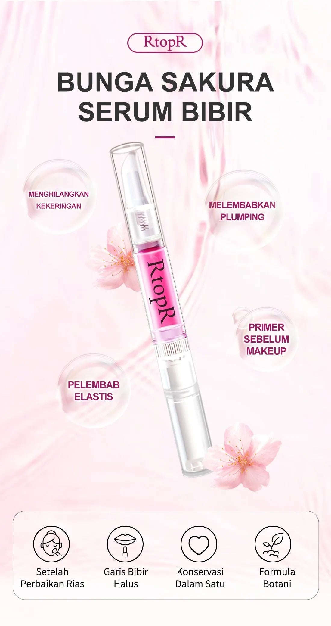 Cherry Blossom Lip Serum Mask