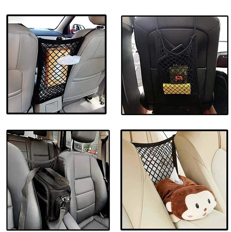 Car Storage Net Bag Between Seats Car