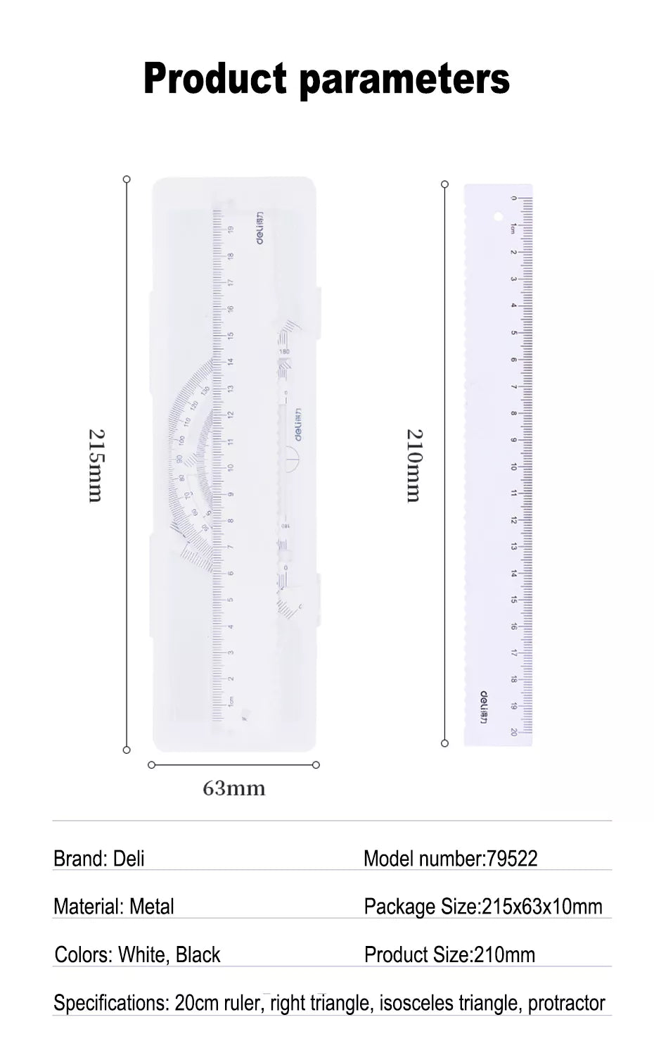 Learning Angle Straight Ruler