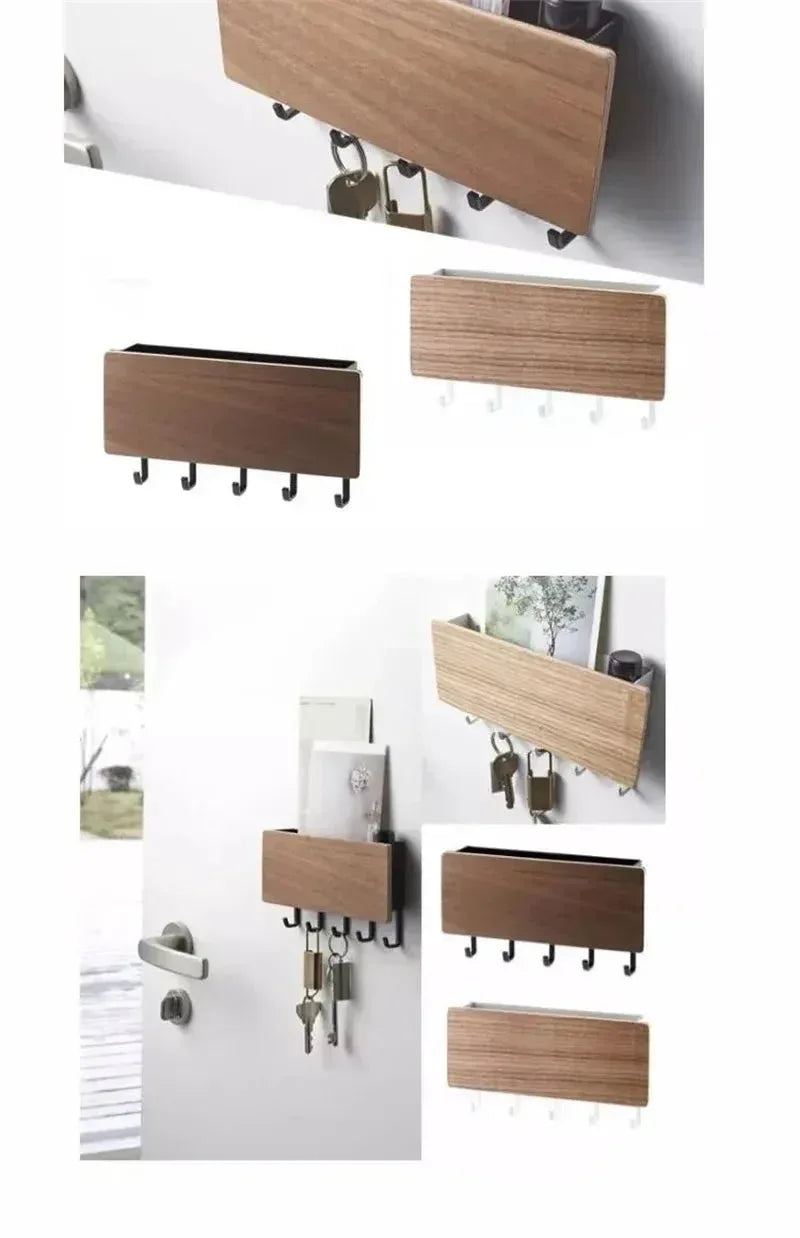 Wall Organizer Hooks Black