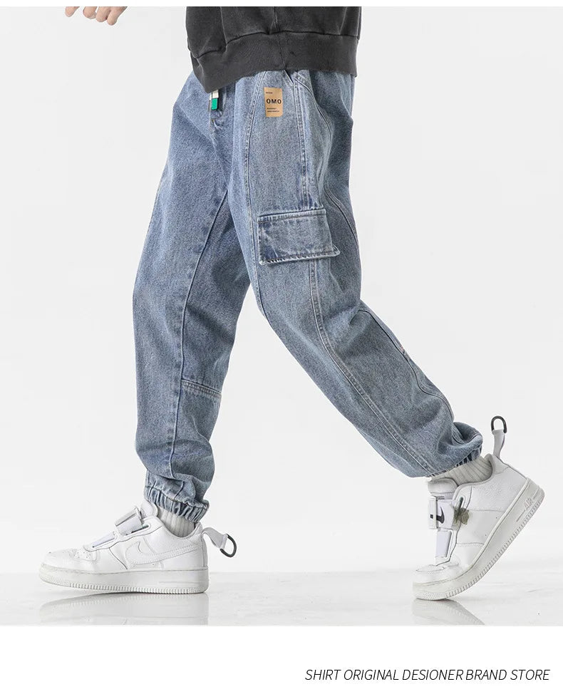 Plus Size Men's Cargo Jogger Jeans