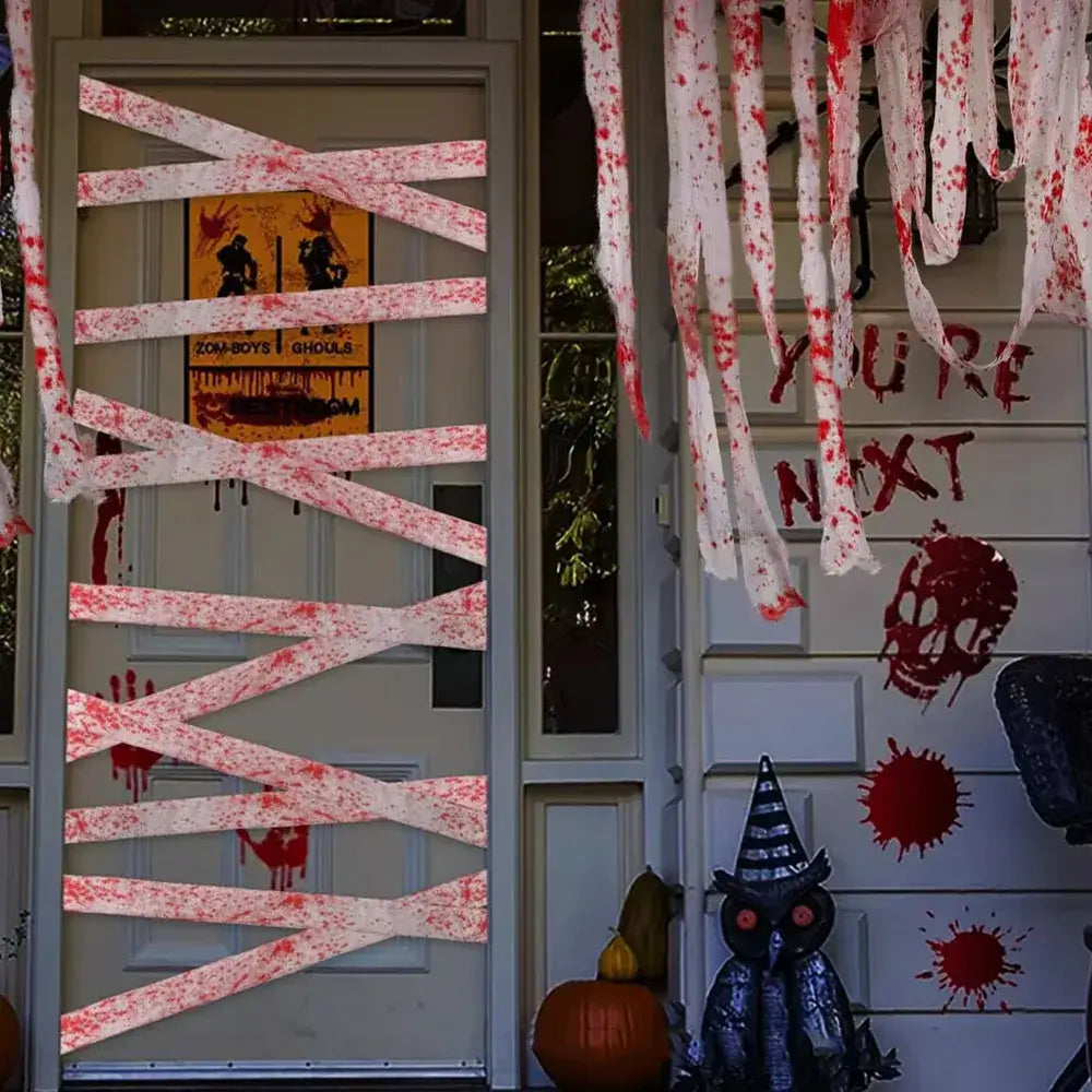 10M Artificial Blood Bandage Cloth Halloween Decoration