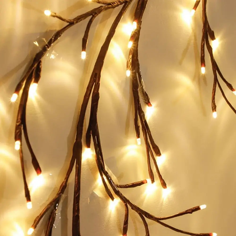 Solar LED Tree Branch String Lights – 96LED Outdoor Waterproof Garland Warm White / United States / 72LED