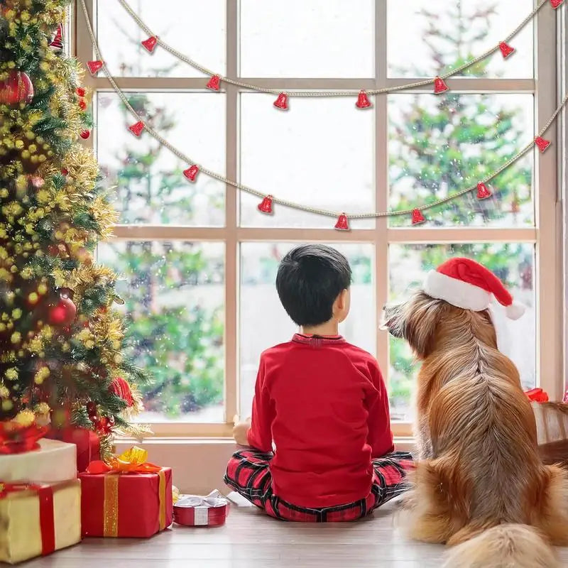 Colorful Jingle Bell Garland Christmas Decor