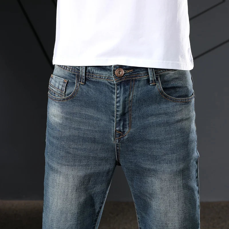 Denim Pants Full Length Trousers Classic Jeans Hombre High Quality Brand