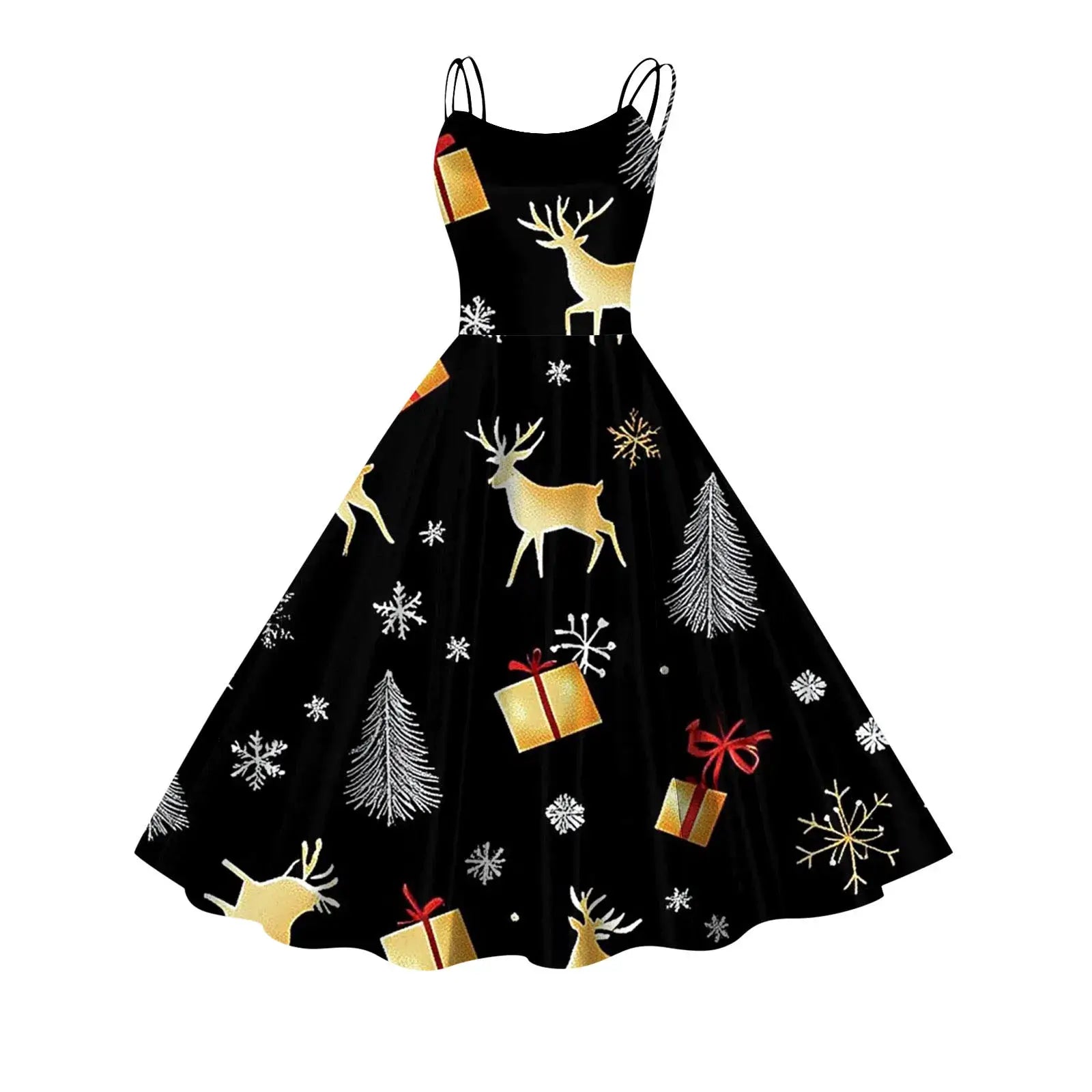 Women’s Christmas Cosplay Slip Dress Green / L / United States
